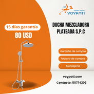 DUCHA MEZCLADORA PLATEADA S.P.C PARA BAÑO - Img 57142063