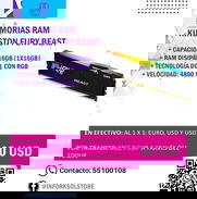 🎯 Memoria RAM Kingston Fury Beast RGB DDR5 16GB [16x1] - Potencia y Estilo 🎯 - Img 48974380