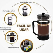 Cafetera de prensa francesa con filtro metálico. Capacidad: 600ml 💰8mil Capacidad: 800ml 💰9mil  (G&L) - Img 55788564