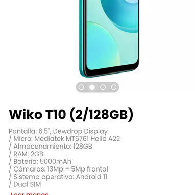 Wiko T10 (2/128GB). Dual SIM. Nuevo con garantía - Img 113138627