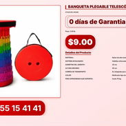 BANQUETA PLEGABLE TELESCÓPICA VPT-0027 - Img 56194737