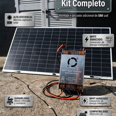 KIT DE PANELES SOLARES FLEXIBLES ORIGINALES PARA TRICICLOS,CON SUS CABLES Y CONTROLADOR MPPT TODO NUEVO ORIGINAL..‼️✴️‼️ - 3/5