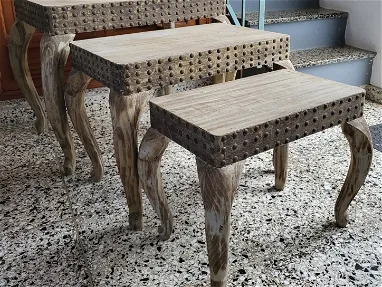Mesas, juego de 3 mesas estilo turco ORIGINAL - Img main-image-45707359