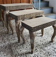 Mesas, juego de 3 mesas estilo turco ORIGINAL - Img 45707359