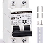 Disyuntor DC Dihool 20A 2 Polos - Img 57153263