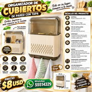 ORGANIZADOR DE CUBIERTOS DE PARED CON TAPA, FACTURA. VARIEDAD DE ÚTILES DEL HOGAR, ELECTRODOMÉSTICOS, ETC - Img 57976464