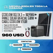 🔥☀️ ¡COMBO ECOFLOW! EcoFlow DELTA 3 – 1024Wh + Panel Solar JA Solar Bifacial 510W + Cable EcoFlow XT60i - Img 57323929