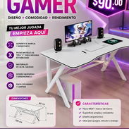 Mesa gamer escritorio . Muebles . Mesa - Img 56731149