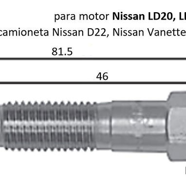 Bujias de precalentamiento CP-01 11v Para Nissan LD20, LD22 - Img 123393199