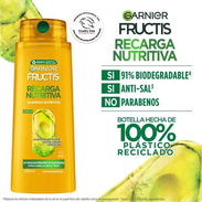 Shampoo y acondicionador Garnier Fructis Recarga Nutritiva 650ml - Img 55613266