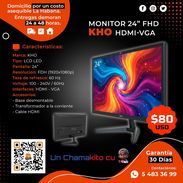 🖥️ ECONÓMICO 🖥️ MONITOR 24" FDH HDMI-VGA MARCA KHO. GARANTÍA Y FACTURA, MENSAJERÍA. TLF 54833699 - Img 52690182