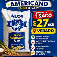 ‼️SACOS DE 🍚 ARROZ 🍚 AMERICANO 50LB ‼️ Venta por unidad y por cantidad - Img 54313911