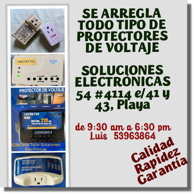 En la Ceiba,Playa , Taller Especializado en Protectores de l铆nea. Telef : 53963864 - Img 97064534