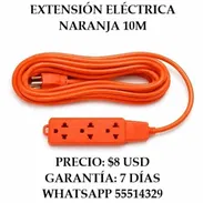 EXTENSIÓN ELÉCTRICA NARANJA 10M, ENTREGA DE FACTURA, VARIEDAD DE EXTENSIONES Y REGLETAS - Img 55652421