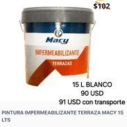 Pintura impermeabilizante blanca y roja - Img 54318627