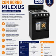 Cocina de gas con horno MILEXUS. 4 HORNILLAS O QUEMADORES - Img 57149479