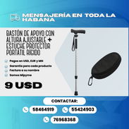 🦯 BASTÓN DE APOYO CON ALTURA AJUSTABLE + ESTUCHE PROTECTOR PORTÁTIL RÍGIDO 💰 Precio: $9 USD - Img 56929724