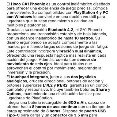 Control inalambrico ga1 Phoenix para ps4 y pc - 2/2