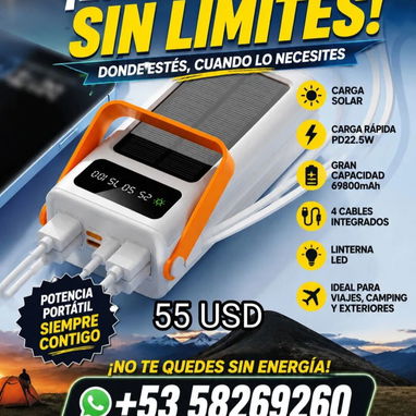 Power Bank en 55 USD ventiladores en 65 USD - 2/2