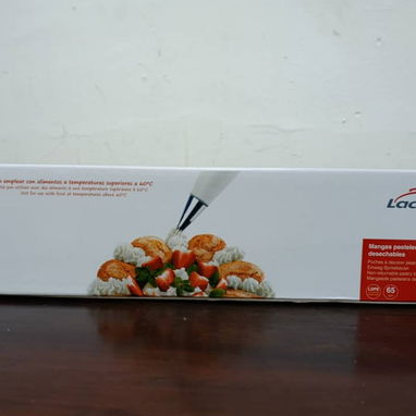 Paquete de 100 mangas pasteleras extra gruesas marca Lacorde 55cm🧁. Fuerza y tamaño profesional - Img 124675382