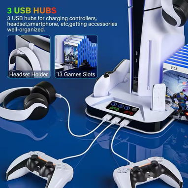 📞53884600.🎇 Base Multifuncional con Refrigeración para PS5 / PS5 Slim🎇 Mensajería disponible.🚴 - Img 121094138