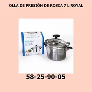 OLLA DE PRESIÓN DE ROSCA 7 L ROYAL - Img 55729276