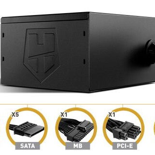 Nox 500W Alpha - Fuente de alimentación de 500 W, certificado 80 PLUS Bronze, PFC activo,   53274327 - Img 123853772