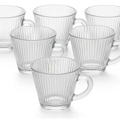 đź’« Juego de 6 tazas de vidrio con asa - Img 123003288