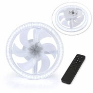 Lámpara Con Ventilador Led 30W Control Remoto, Lámpara Led Fan 30W Ahorro Energía y Confot VPT# - Img 56787371
