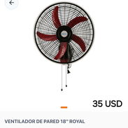 Ventilador de pared Royal 18" Precio: 35 USD Garantia: 30 días - Img 55983430