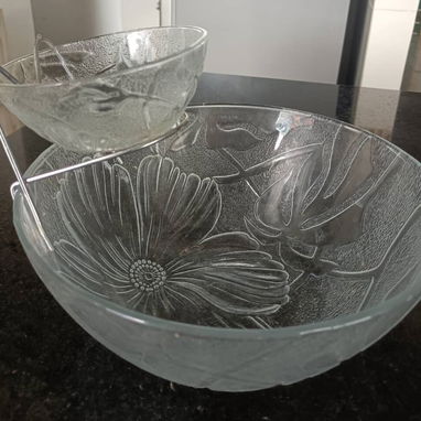 Fuente de cristal con su salsera - 2/2