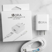 CARGADOR PUERTO USB A 12W CARGA RÁPIDA Y CABLE IPHONE ENTRADA USB A 2.4A CARGA RÁPIDA (MARCA 1HORA) - Img 55389939