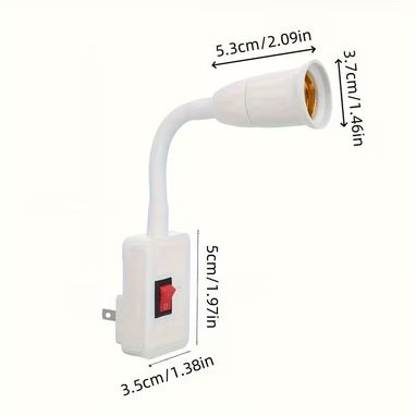 Sócalo para bombillo. Cable flexible e interruptor. Portabombillo. Base para bombillo - Img 119890917