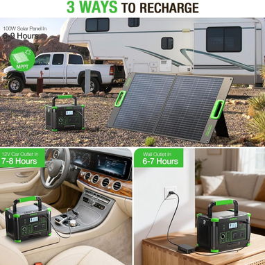 ⚡ ESTACIÓN DE ENERGÍA PORTÁTIL EB500 – 519.48Wh / 500W - 3/5