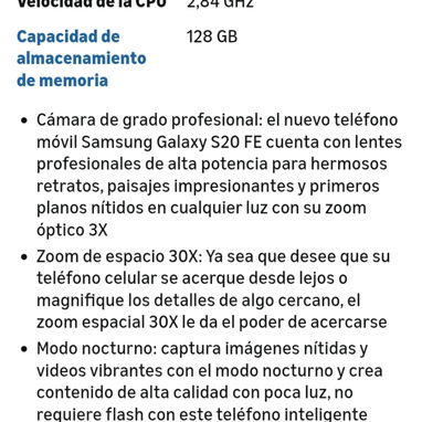 MÓVIL SAMSUNG GALAXI S20 Fe 5G - 5/10