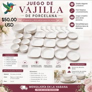 JUEGO DE VAJILLA DE PORCELANA - Img 56311382