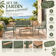 Juego de sala de jardín - Img 58037776