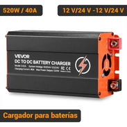 Cargador DC-DC VEVOR 520W 40A 12V/24V a 12V/24V Para Baterías LiFePO4 AGM GEL Automotriz Negro - Img 55436823