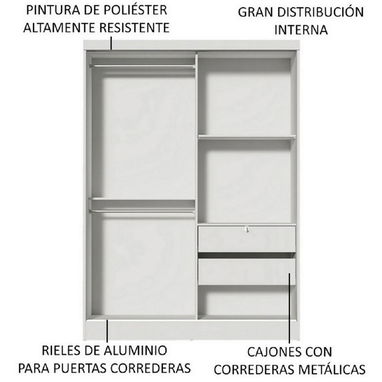 Escaparate blanco con espejo nuevo en caja comunícate con Pedro - Img 122667380