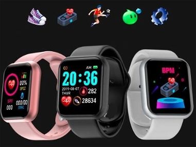 Reloj inteligente D20 para hombre y mujer, control del ritmo cardíaco, deportivo, Bluetooth, para IOS y Android - Img 65047672