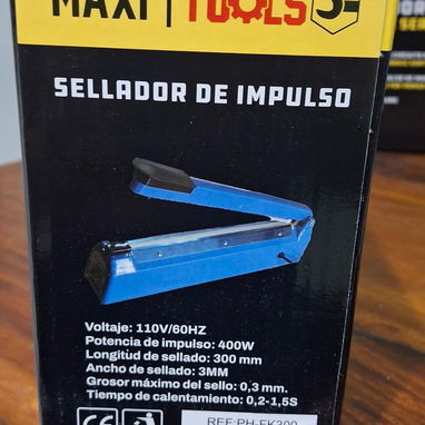 Selladora de Impulso. Diesel Tools 30 cm. Temperatura Regulable. Incluye resistencia de repuesto - 3/3