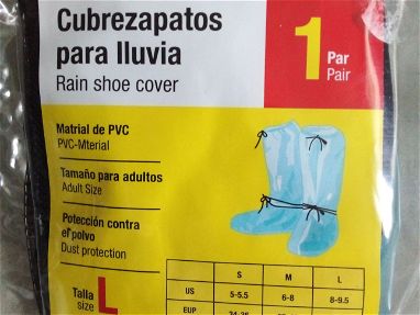 Cubrezapatos para lluvia. Protección contra polvo. Tamaño para adultos. New sellado - Img main-image-44315892
