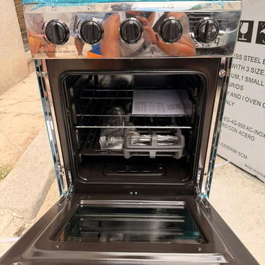 🍳 *COCINA CON HORNO DE GAS CON 4 QUEMADORES Y 20" PLATEADA* 🍳 - Img 122367266