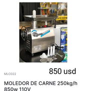 Moledor de carne 250 kg/h 850 w 110v - Img 55878162