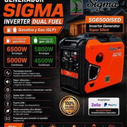 PLANTA ELÉCTRICA SIGMA Inverter 6500W pico y 5000W continuos* Gasolina y Gas Es silenciosa en 1490 usd - Img 56827531