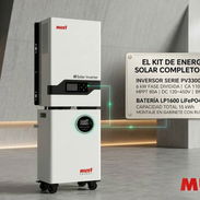 Kit Solar must de inversor 6kw 110 y 220v con 15 kW de respaldo en batería 51.2v y 300 ah nuevo en caja   Transporte inc - Img 58188808