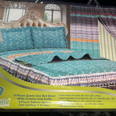 Juego de sábanas +cortinas a juego (La Lisa) - Img 123047965