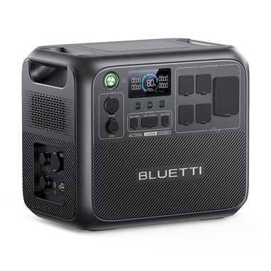 Bluetti AC200L Estación de energía portátil 2048Wh 2400W (3600W Surge) LiFePO4 ampliable a 8192Wh, Salida RV: 30A - 9/10