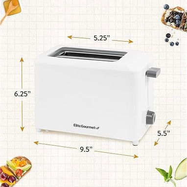 🍞 TOSTADORA ELITE GOURMET COOL TOUCH | 2 REBANADAS | RANURAS EXTRA ANCHAS | 7 NIVELES ENVÍO DISPONIBLE* + GARANTÍA** - Img 112407359
