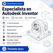 Especialista en Autodesk Inventor | Remoto | Tiempo completo (Contrato/Freelance) - Img 56779651